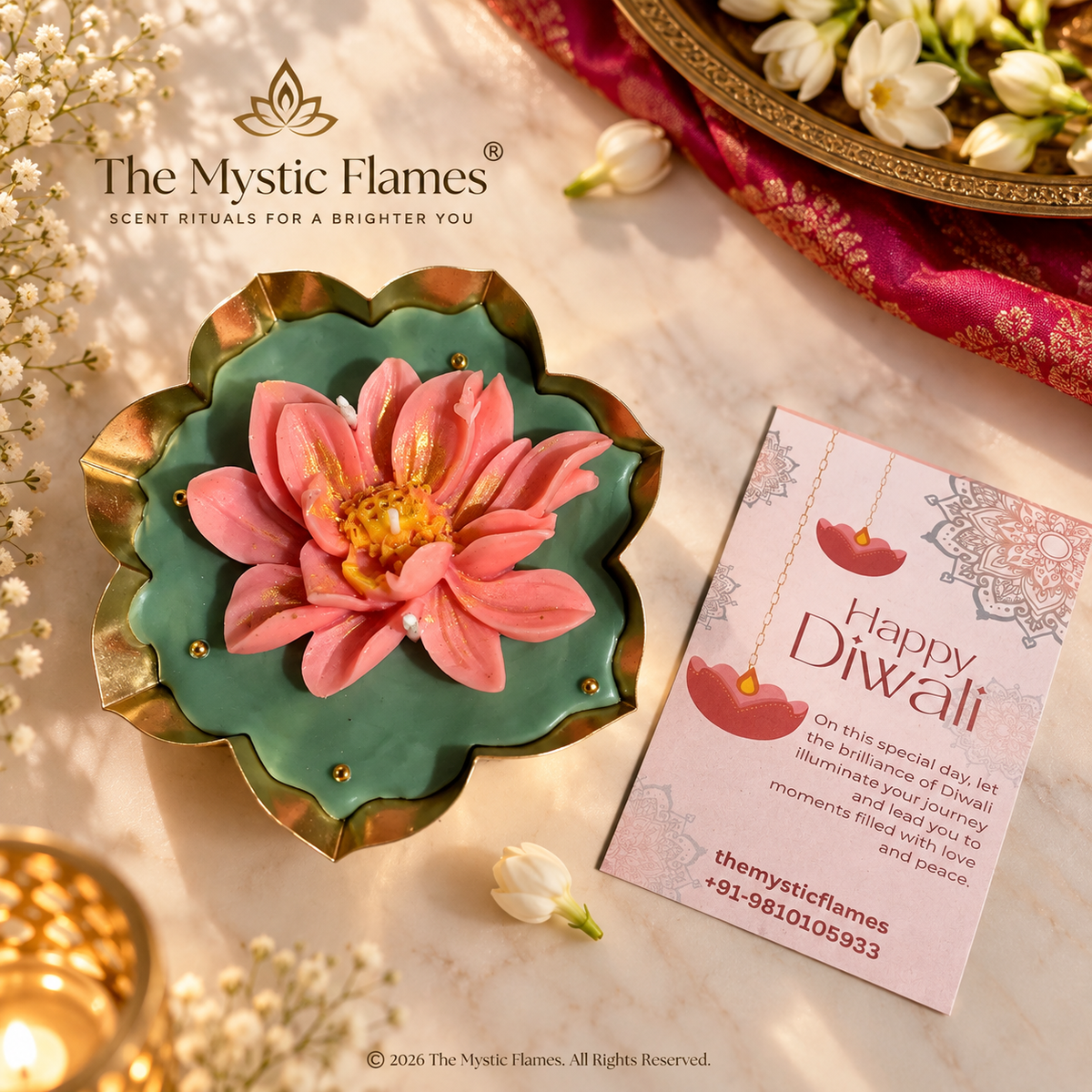 Lotus Urli Candle- Set of 2