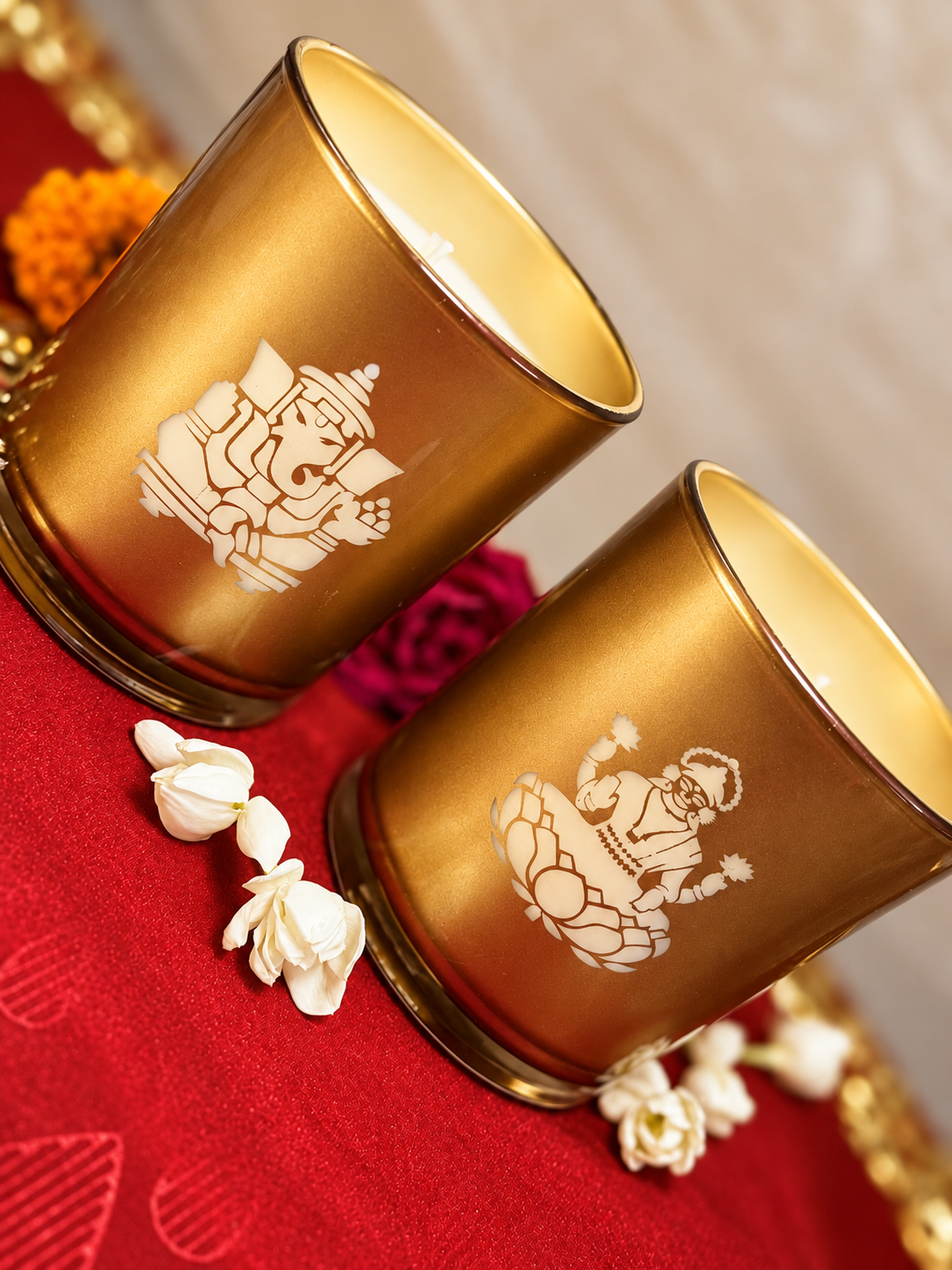 Lakshmiji & Ganesha Candle · Diwali Gift Set of 2