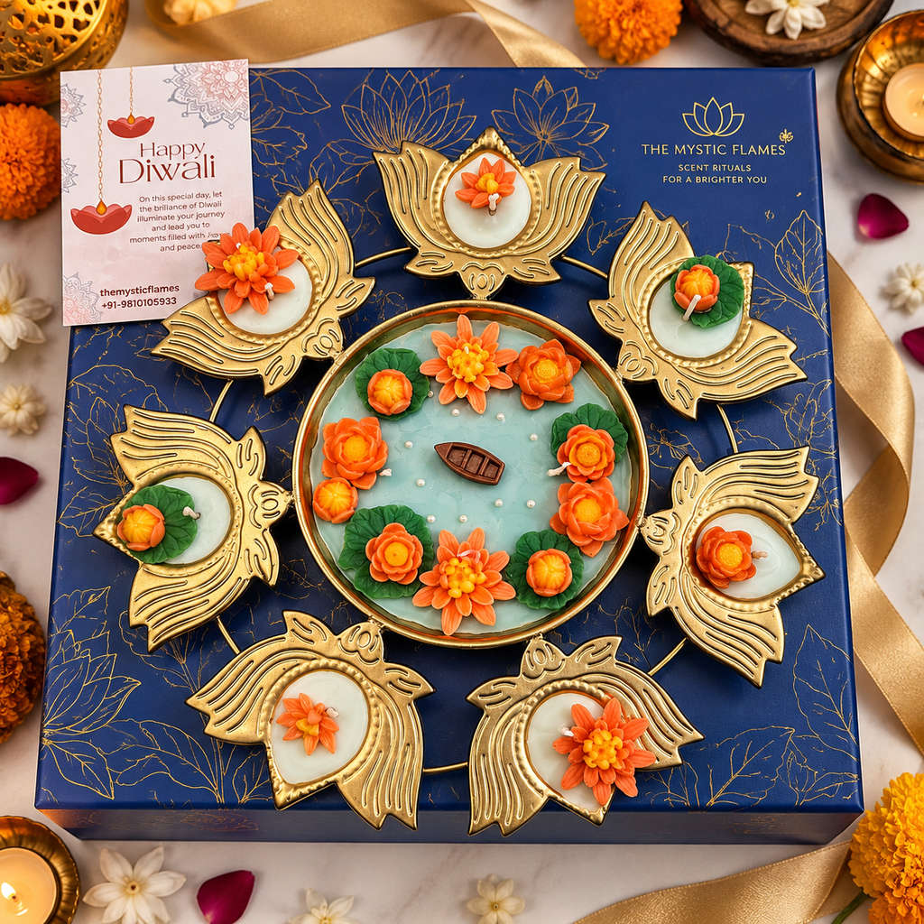 The Lotus Lumière Candle - A Center Piece