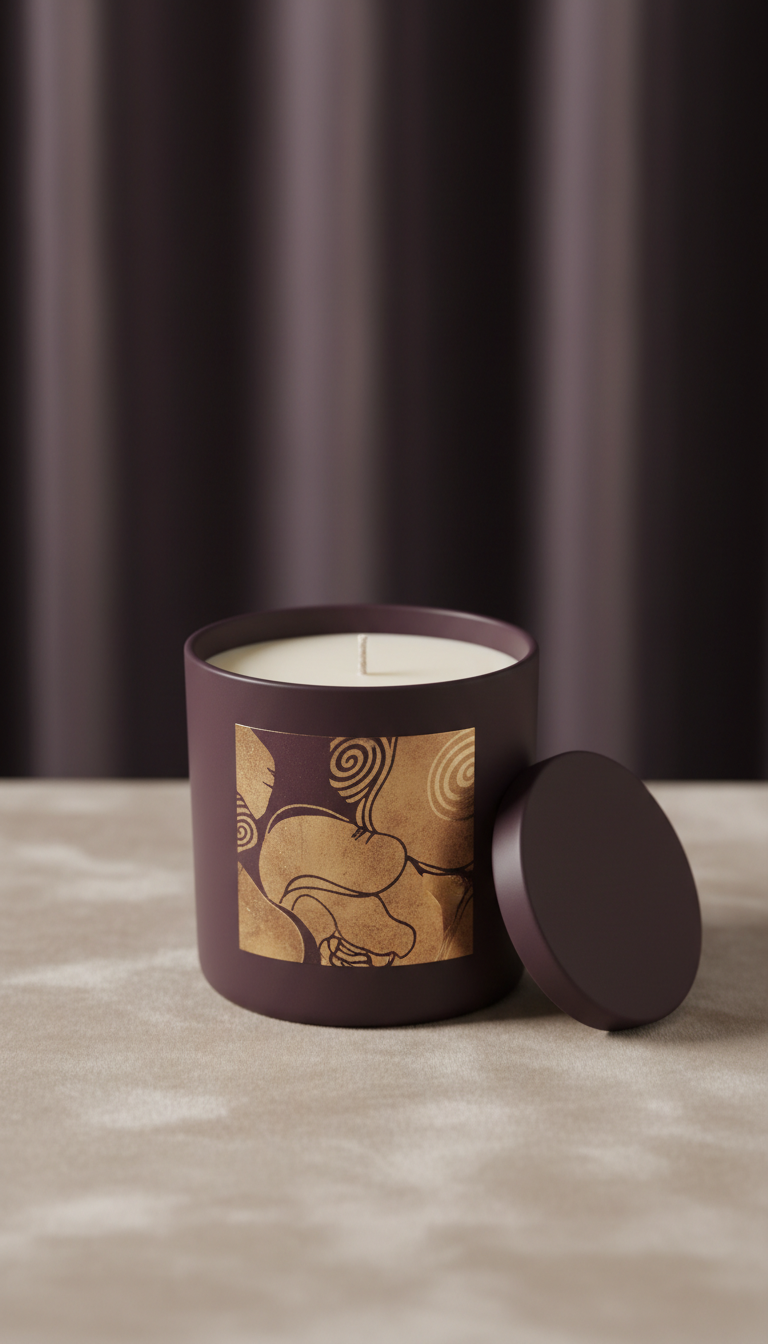 Antique Rose essential oil candle