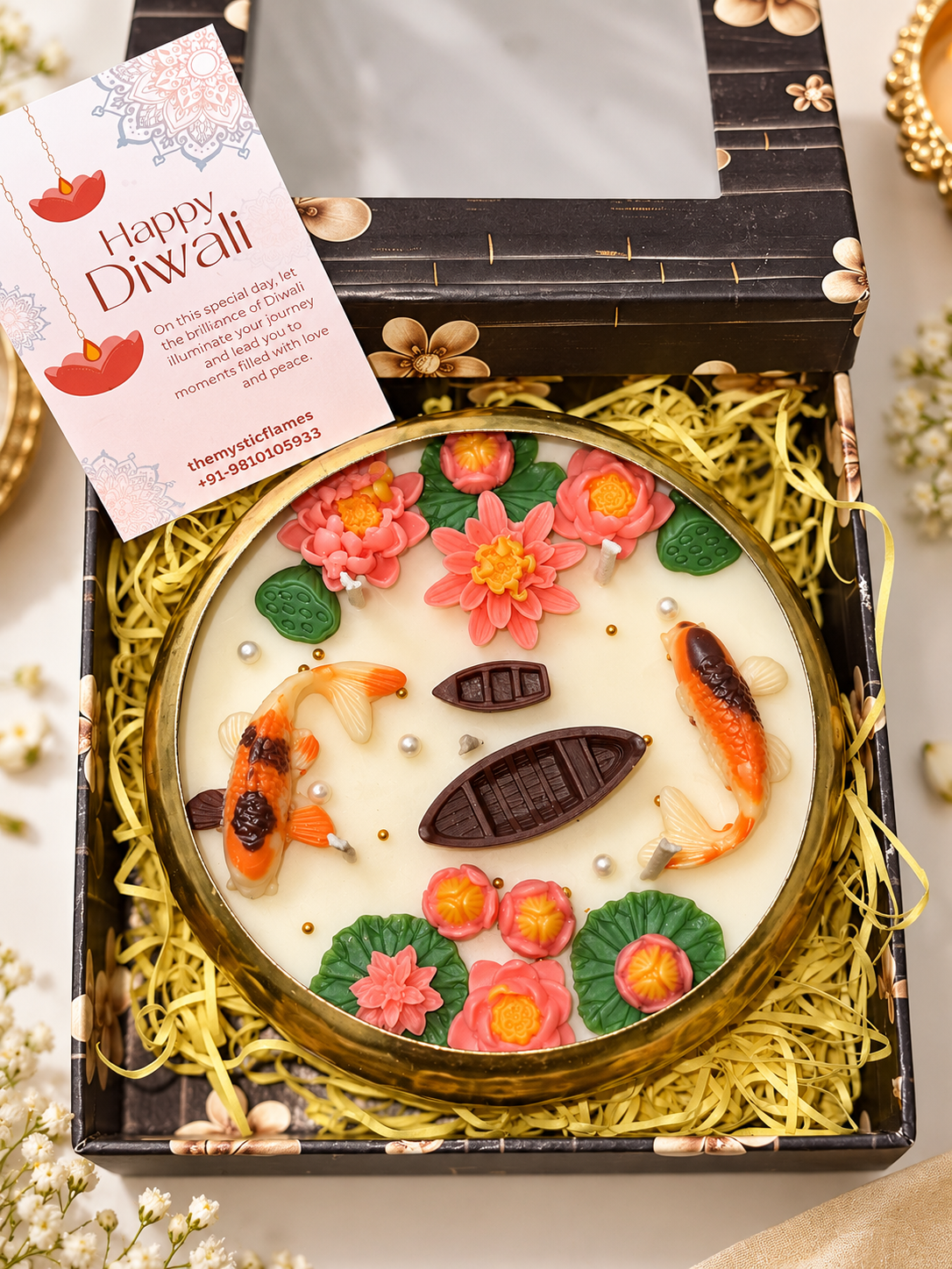 Lotus Koi Pond Candle