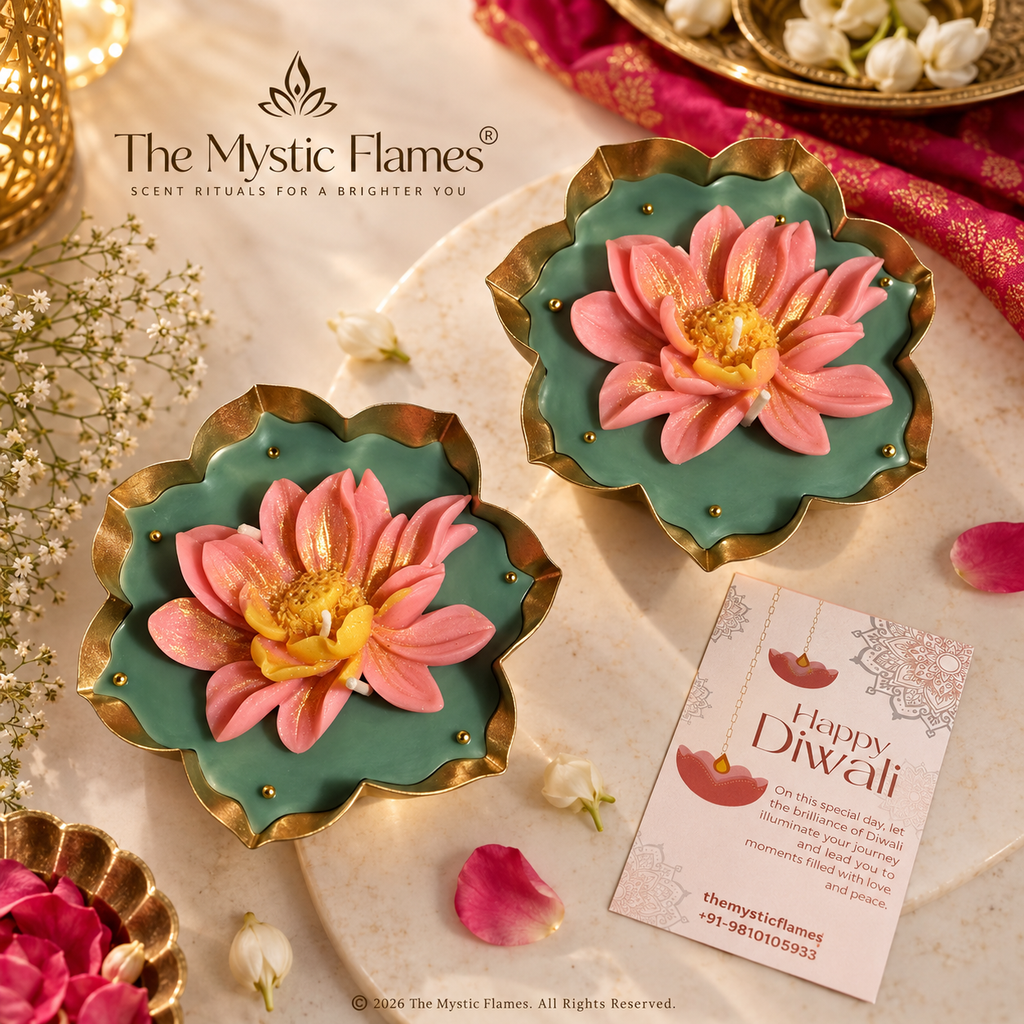 Lotus Urli Candle- Set of 2